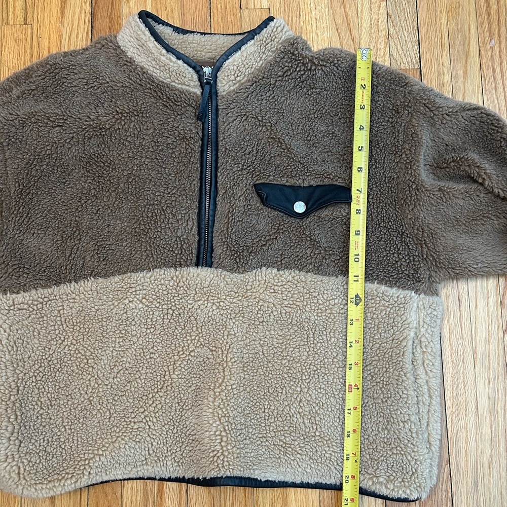 Anine Bing Royce Half Zip Teddy Pullover - Picture 9 of 9